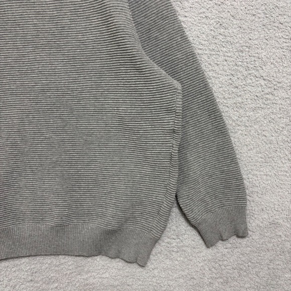 Gray Ribbed Crew Neck Pullover Sweater Size XXXL Workwear Neutral - Picture 9 of 13